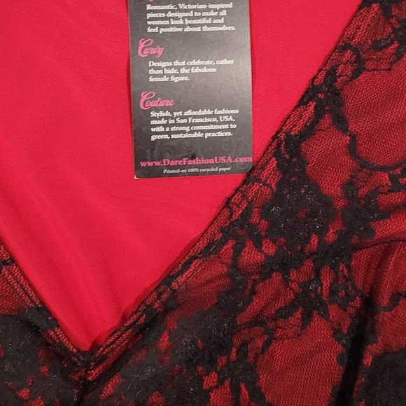 Dare to Wear 5X Ruby Sweetheart Top - Picture 11 of 14